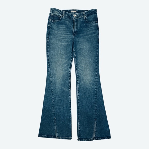 Good American twisted slit ankle flare sz 10 30 - Picture 2 of 5